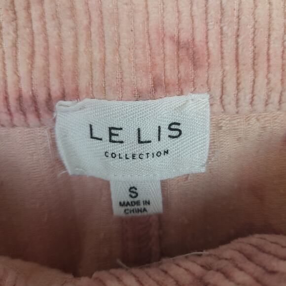 Le Lis Collection Women's Mini Skirt Small Pink Corduroy Tie Dye Grunge Y2K 90's - Picture 3 of 7
